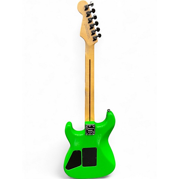 Used Charvel San Dimas Style 1 HH Neon Green Solid Body Electric Guitar