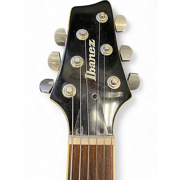 Used Ibanez Sz520qm Gold Amber Burst Solid Body Electric Guitar