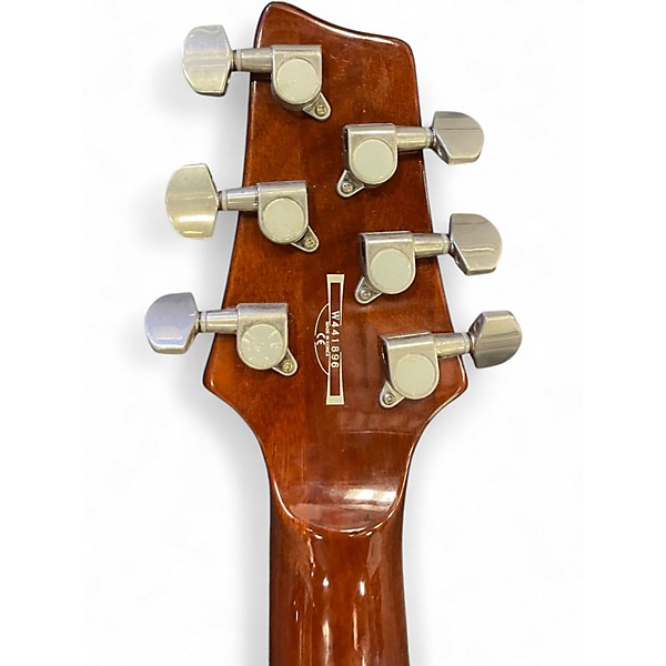 Used Ibanez Sz520qm Gold Amber Burst Solid Body Electric Guitar