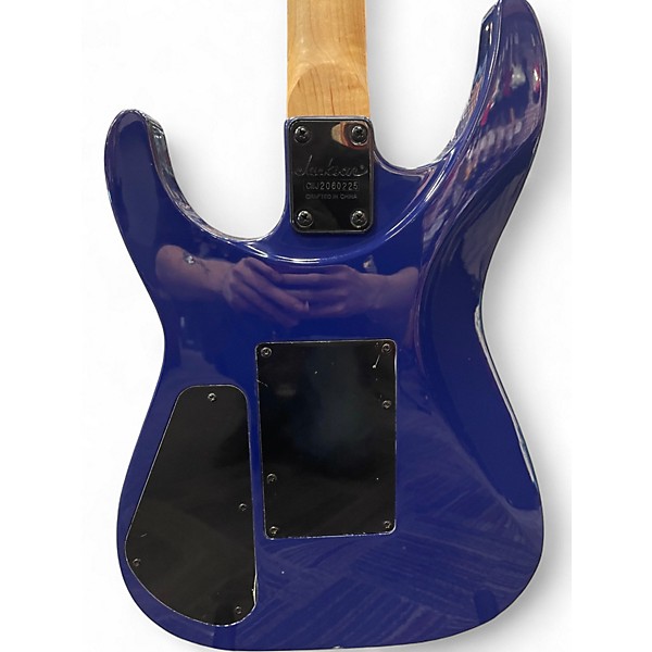 Used Jackson JS34Q Dinky Trans Blue Solid Body Electric Guitar