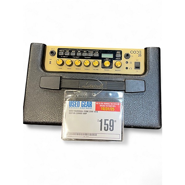 Used Marshall CODE 25W 1x10 Guitar Combo Amp