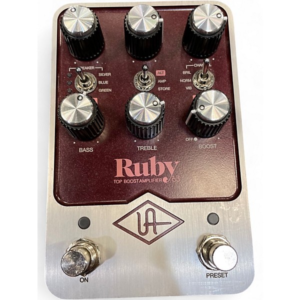 Used Universal Audio UAFX Ruby '63 Top Boost Amplifier Guitar Preamp