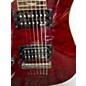 Used Schecter Guitar Research OMEN EXTREME 7 Trans Red Solid Body Electric Guitar