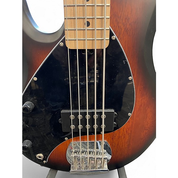 Used Sterling by Music Man STING RAY 5 Vintage Sunburst Electric Bass Guitar