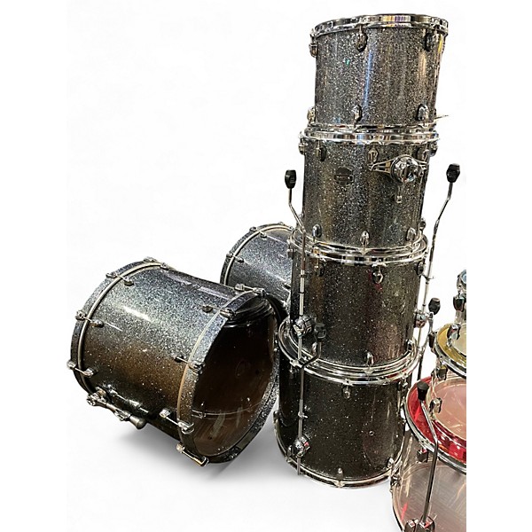 Used Mapex 6 Piece Saturn Standard Galaxy Sparkle Drum Kit
