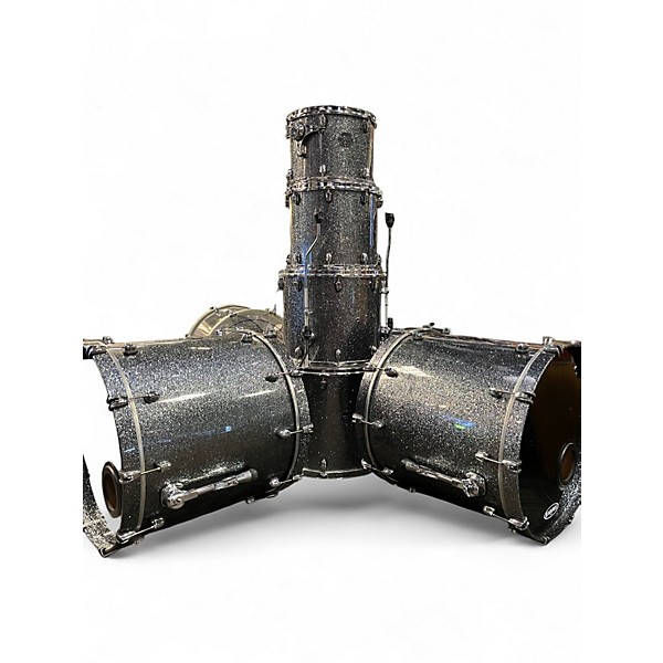 Used Mapex 6 Piece Saturn Standard Galaxy Sparkle Drum Kit