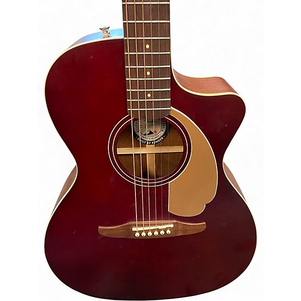 Used Fender california redondo Walnut Acoustic Electric Guitar