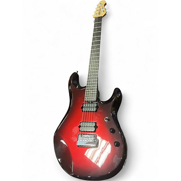 Used 2002 Ernie Ball Music Man JP6 John Petrucci Signature Crimson Red Burst Solid Body Electric Guitar