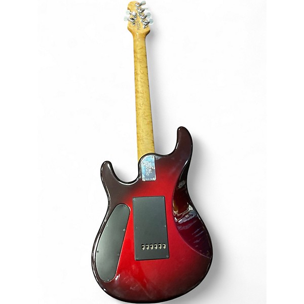 Used 2002 Ernie Ball Music Man JP6 John Petrucci Signature Crimson Red Burst Solid Body Electric Guitar