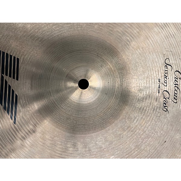 Used Zildjian 18in K Custom Session Crash Cymbal