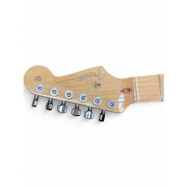 Used 2007 Fender American Standard Stratocaster Black Solid Body Electric Guitar