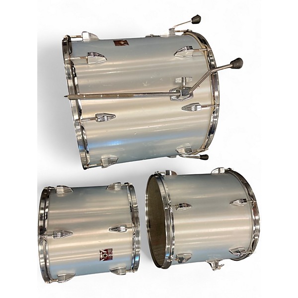 Used TAMA 4 Piece SWINGSTAR X-TRAS METALLIC WHITE Drum Kit