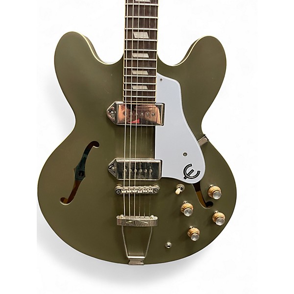 ギター Epiphone Casino Worn Olive Drab Epiphone Casino Worn - Worn Olive Drab #10145 – Empire Music
