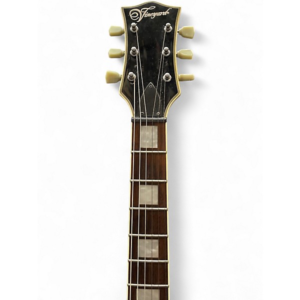 Used Vineyard LES PAUL Black Solid Body Electric Guitar