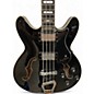 Used Hagstrom Viking Hollowbody Black Electric Bass Guitar