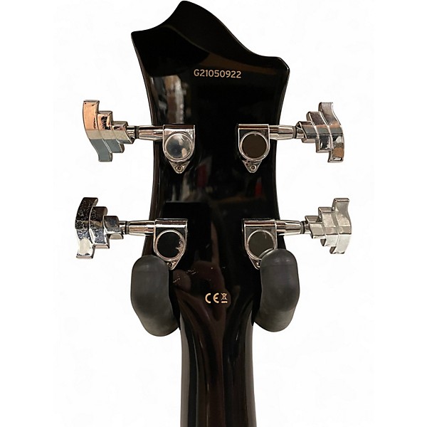 Used Hagstrom Viking Hollowbody Black Electric Bass Guitar