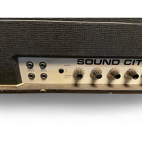 Vintage 1970s Sound City 120R HEAD W/REVERB Tube Guitar Amp Head