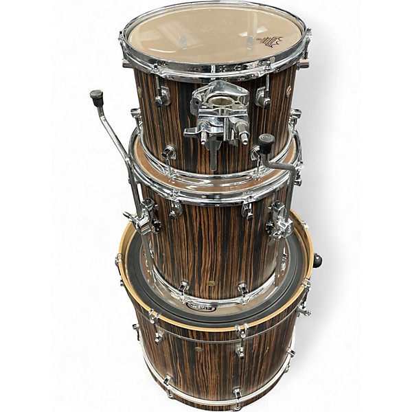 Used Ludwig 3 Piece SIGNET 105 MACASSAR EBONY Drum Kit