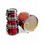 Used PDP by DW 4 Piece FS Series Red Satin Stain Drum Kit thumbnail