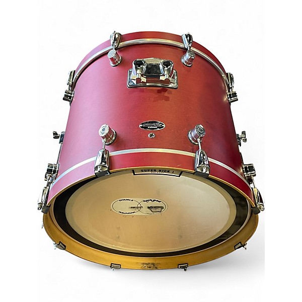 Used PDP by DW 4 Piece FS Series Red Satin Stain Drum Kit