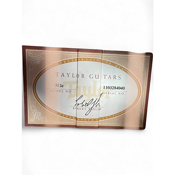 Used Taylor 312E Brown Acoustic Electric Guitar