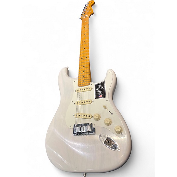 Used Fender American Ultra Luxe Stratocaster White Blonde Solid