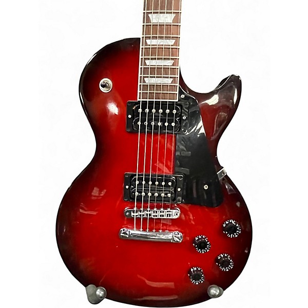 Used Gibson Les Paul Studio Red to Black Fade Solid Body Electric Guitar