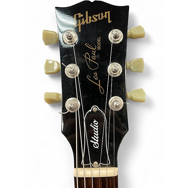 Used Gibson Les Paul Studio Black Solid Body Electric Guitar