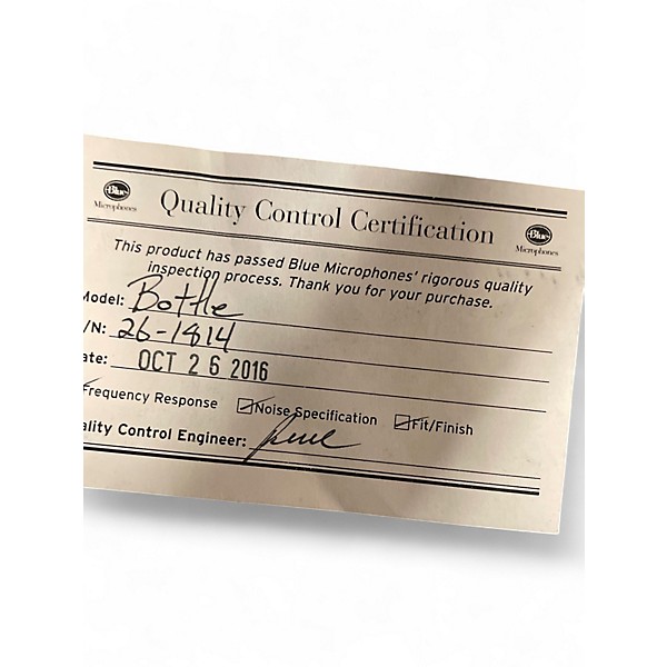 Used Blue The Bottle Tube Microphone