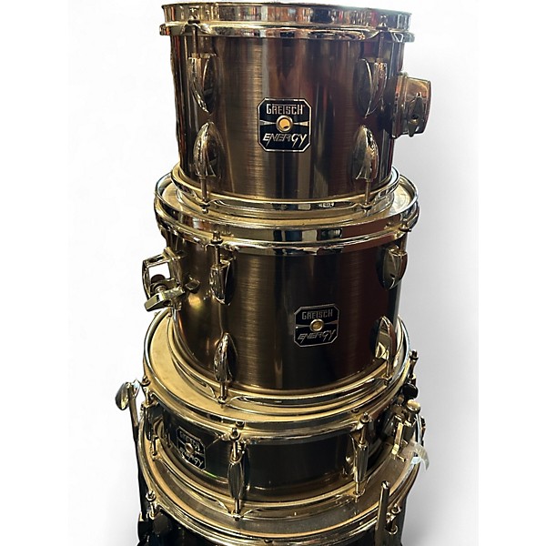 Used Gretsch Drums 5 Piece Energy Silver Drum Kit