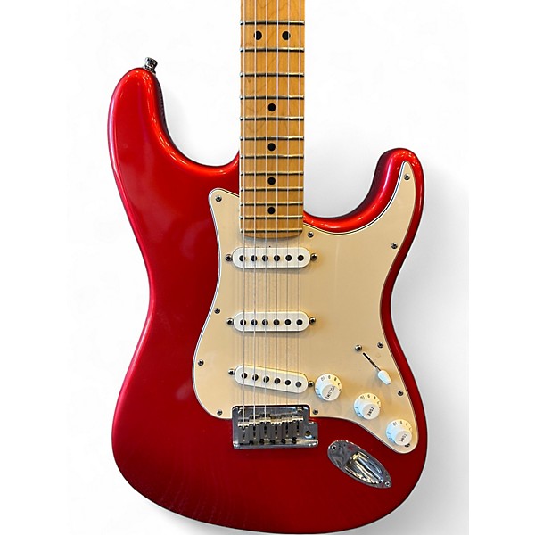 Used Fender American Standard Stratocaster Chrome Red Solid Body Electric Guitar