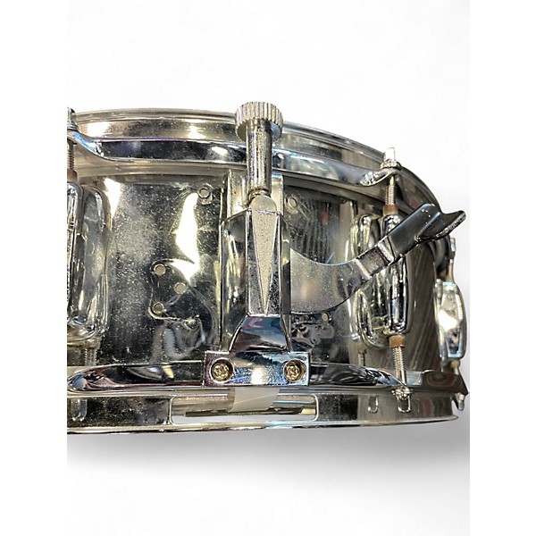 Used Slingerland 14in SNARE DRUM SILVER Drum