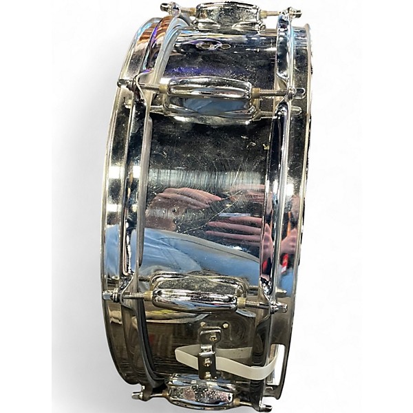 Used Slingerland 14in SNARE DRUM SILVER Drum