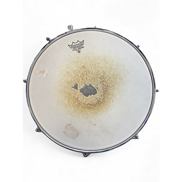 Used Slingerland 14in SNARE DRUM SILVER Drum