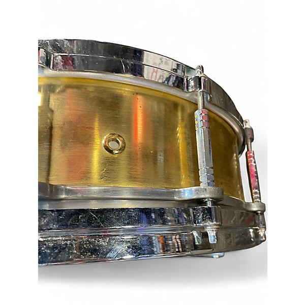 Used Pearl 14X4 Free Floating Snare Antique Gold Drum