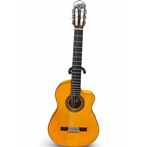 Used 2006 Cordoba 45FCE Flamenco Amber Classical Acoustic Electric Guitar