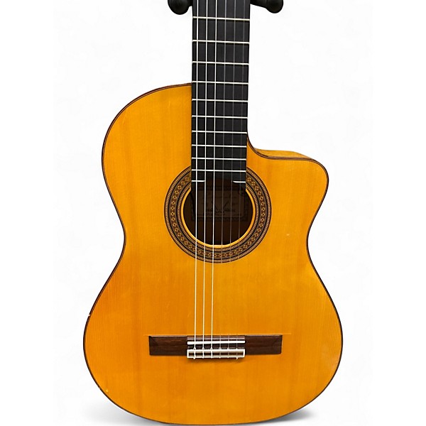 Used 2006 Cordoba 45FCE Flamenco Amber Classical Acoustic Electric Guitar