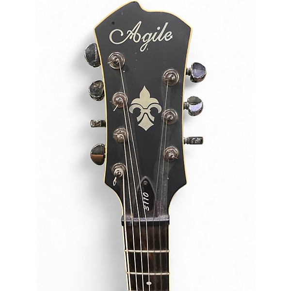 Used Agile AL3110 Black Solid Body Electric Guitar