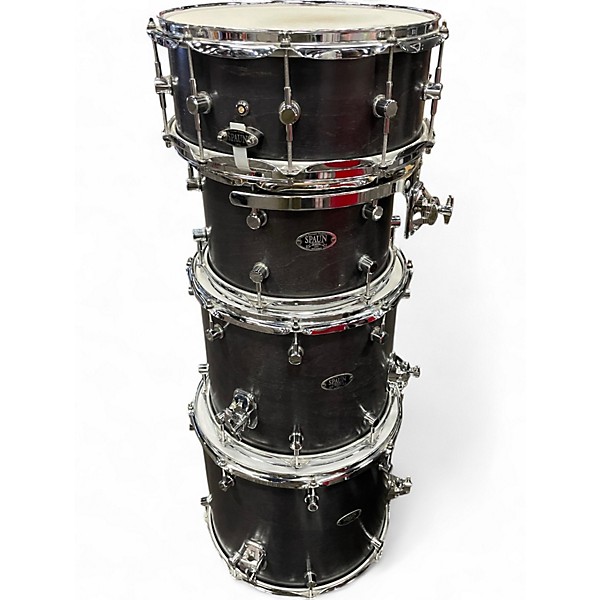 Used Spaun 5 Piece Recording Series Birch Kit black Drum Kit