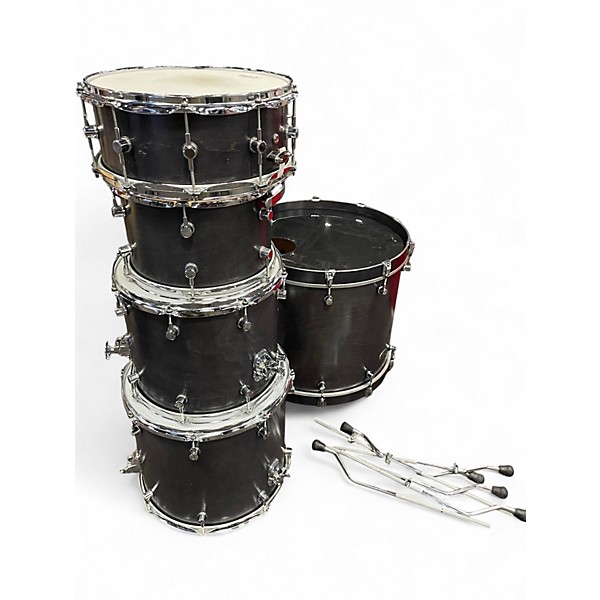 Used Spaun 5 Piece Recording Series Birch Kit black Drum Kit