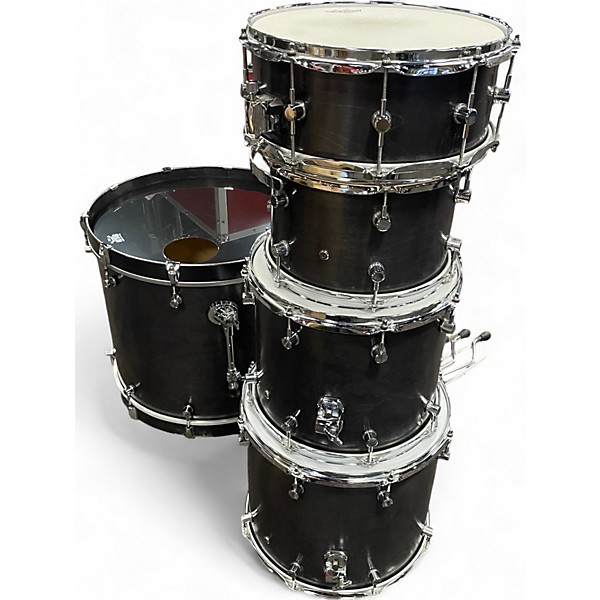 Used Spaun 5 Piece Recording Series Birch Kit black Drum Kit