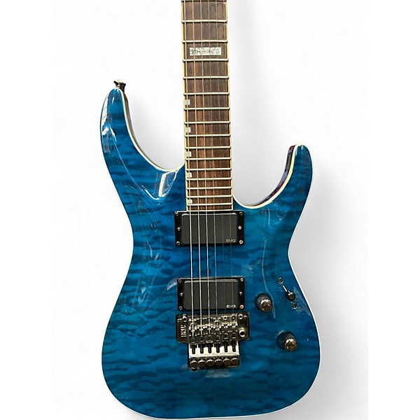 Used ESP LTD MH400 Blue Solid Body Electric Guitar