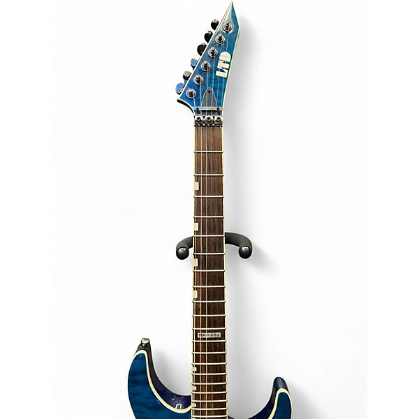 Used ESP LTD MH400 Blue Solid Body Electric Guitar