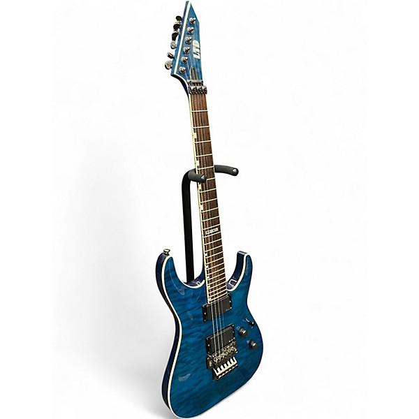 Used ESP LTD MH400 Blue Solid Body Electric Guitar