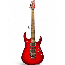 Used 2010s Ibanez RG370QMSP RG Series RED Solid Body Electric Guitar
