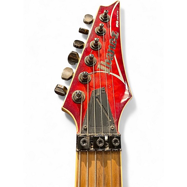 Used 2010s Ibanez RG370QMSP RG Series RED Solid Body Electric Guitar