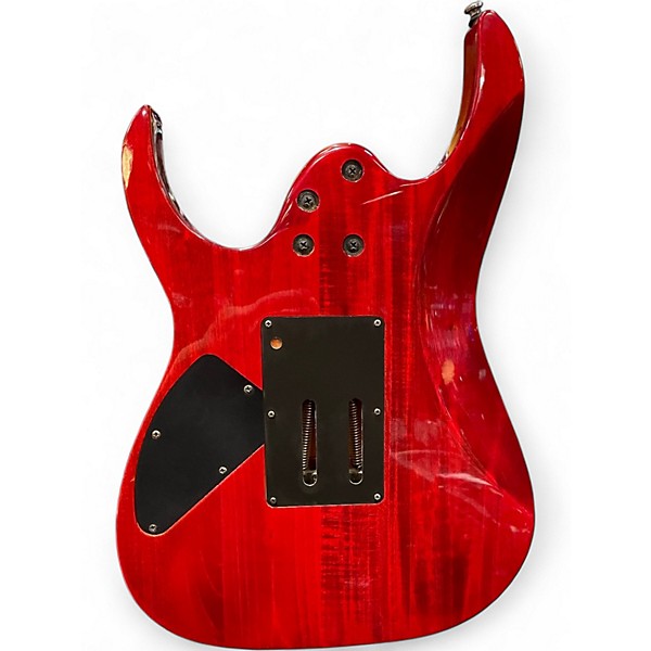 Used 2010s Ibanez RG370QMSP RG Series RED Solid Body Electric Guitar