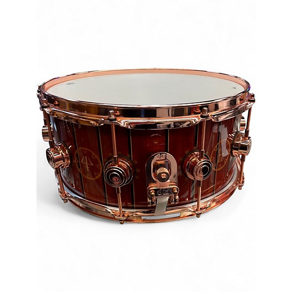 Vintage 2014 DW 14X6.5 Neal Peart?Rush The Time Machine Iconic Snare Time Machine Graphics Drum