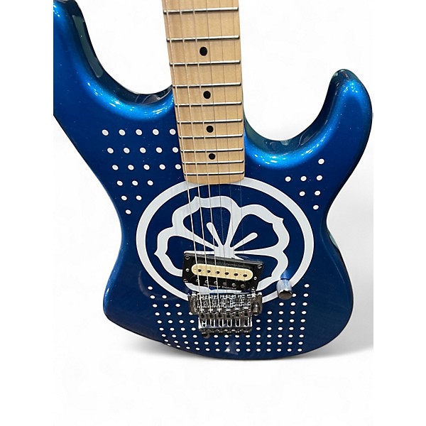 Used Kramer BARETTA BLUE W/ LOTUS Solid Body Electric Guitar