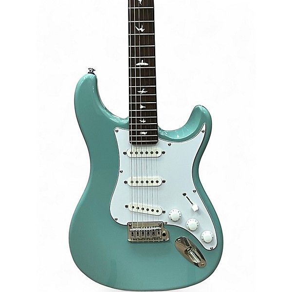 Used 2021 PRS SE Silver Sky Stone Blue Solid Body Electric Guitar